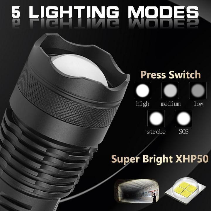 NightPal™ - illuminate - 90000 lumens Xhp50.2 Bright Flashlight